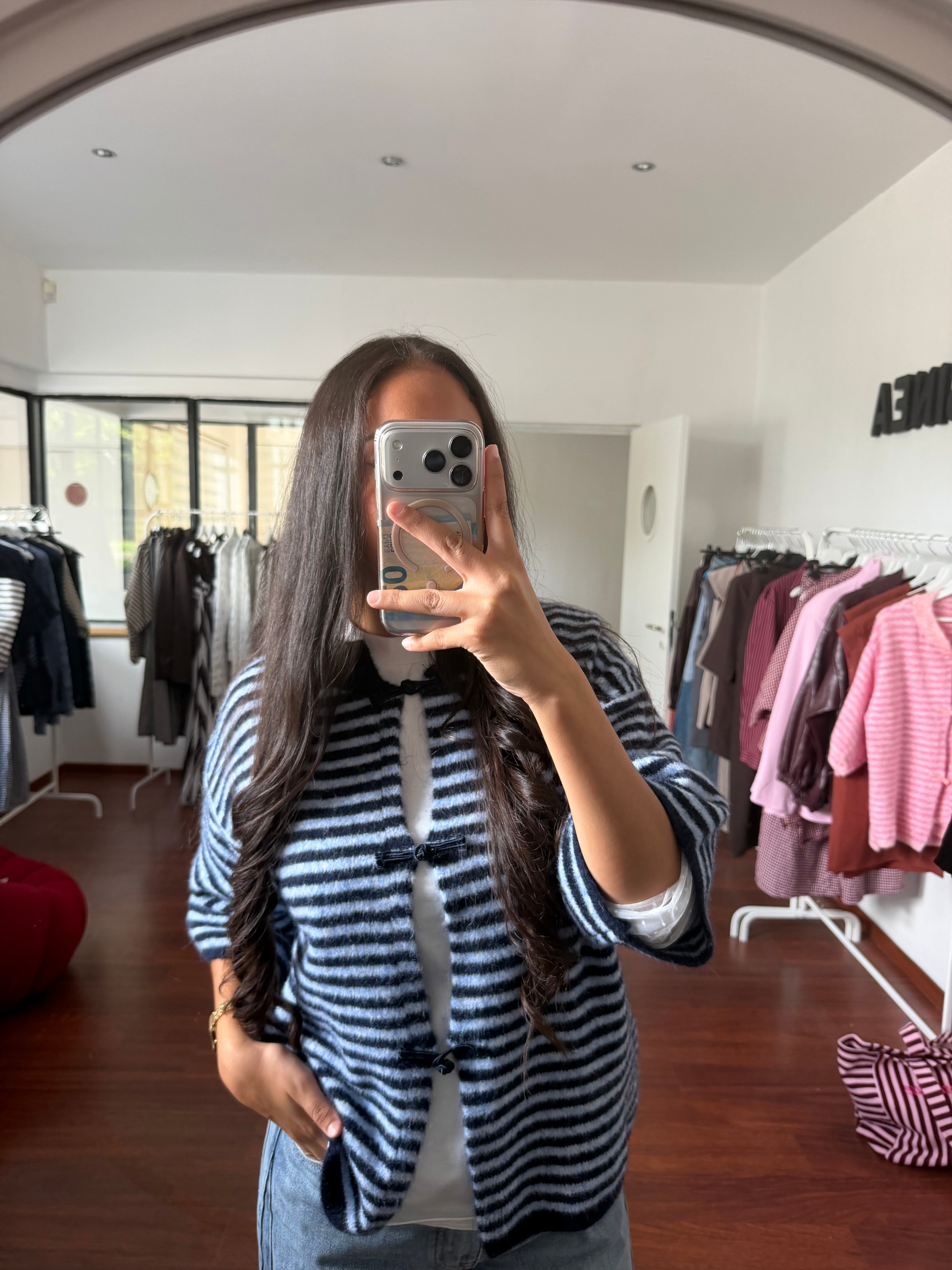 Cardigan EVA bleu marine