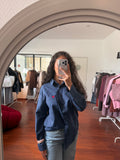 Chemise LOVE bleu marine