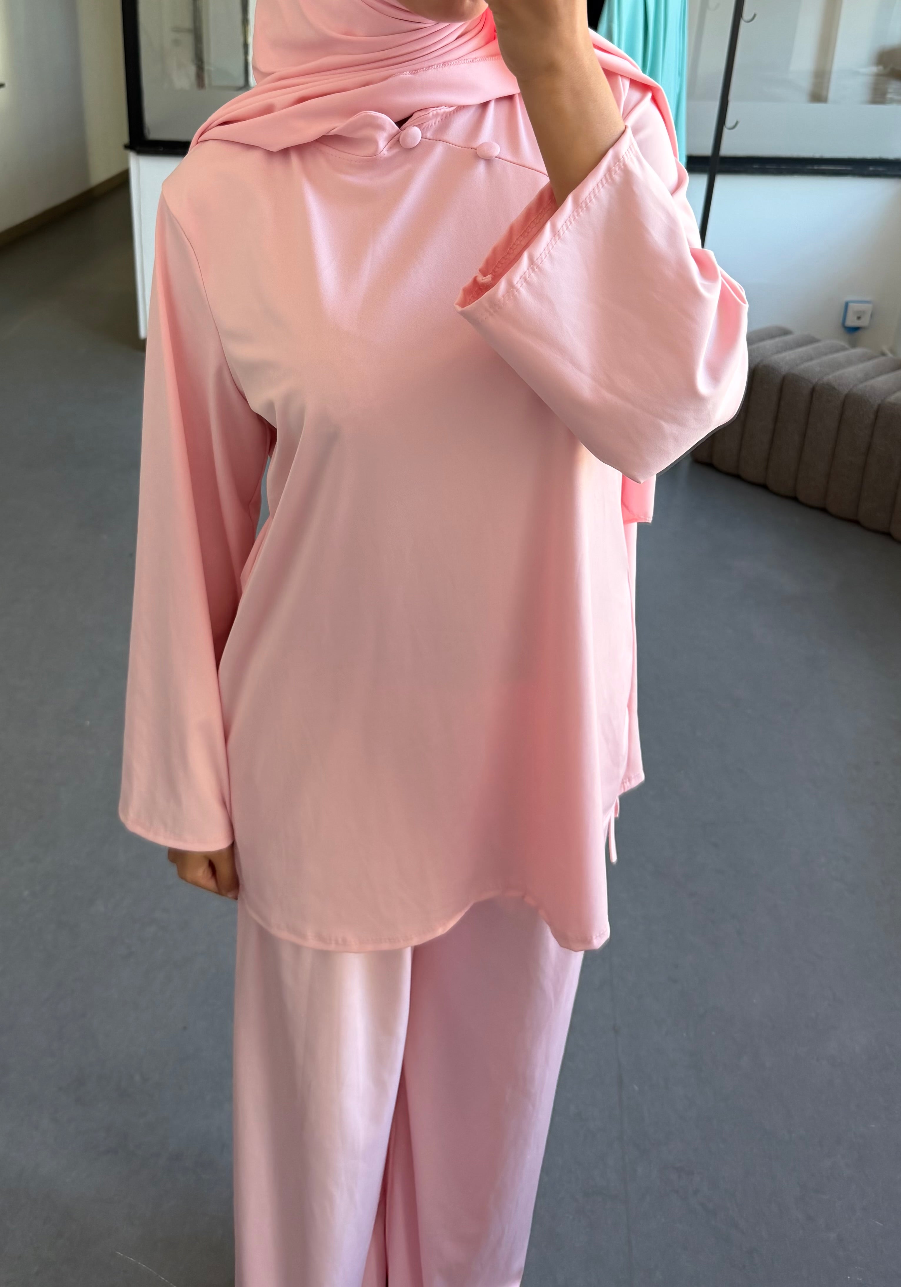 Burkini Krabi baby pink