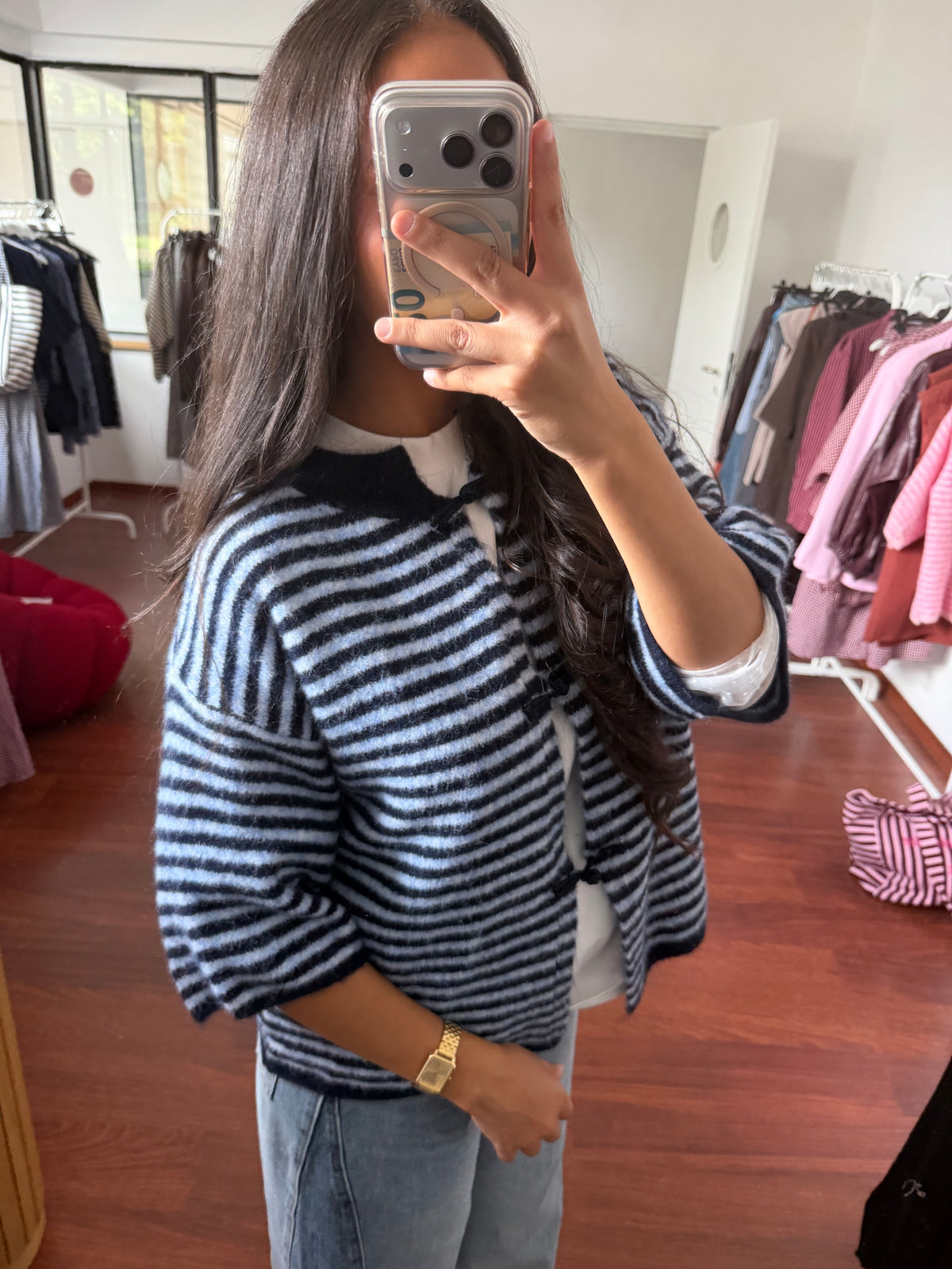 Cardigan EVA bleu marine