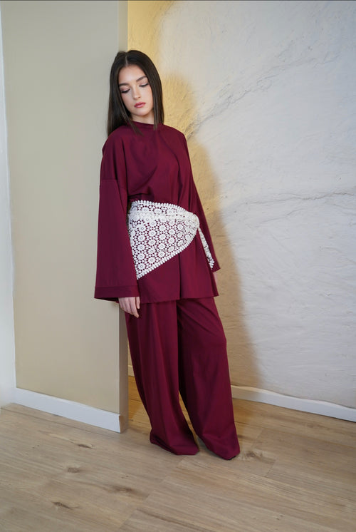 Burkini classy BURGUNDY