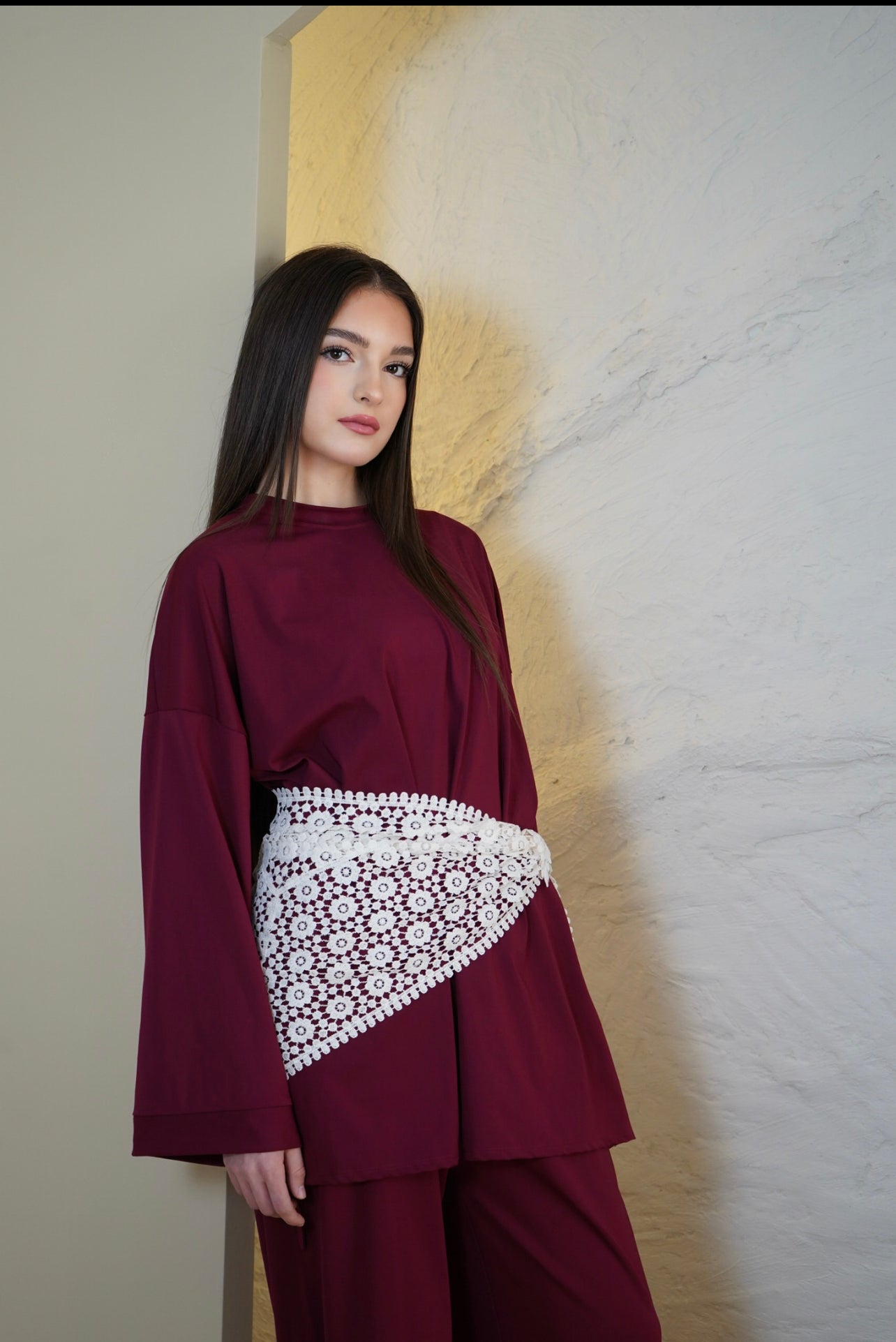 Burkini classy BURGUNDY